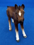 Beswick Royal Doulton Horse Figurine Chestnut Foal. 5 inch tall appx. Good condition. All autographs