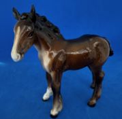 Beswick Royal Doulton Horse Figurine. Shire Foal, Vintage Beswick. Designed by Arthur Gredington.