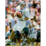 NFL Troy Aikman signed 12x8inch Dallas Cowboys colour photo. Good condition. All autographs come