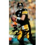 NFL Ben Roethlisberger signed 5x3inch Pittsburgh Steelers colour photo. Good condition. All