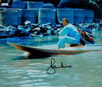 James Bond - Roger Moore - signed 9x8 inch photo from The Man with the Golden Gun (1974). Good