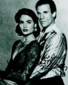 James Bond - Talisa Soto (as Lupe Lamora) and Robert Davi (as Franz Sanchez) - dual signed 9.5x8