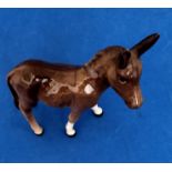 Beswick Royal Doulton Donkey Figurine. Vintage Beswick model 1346B. 5 inch tall appx. Good