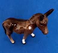 Beswick Royal Doulton Donkey Figurine. Vintage Beswick model 1346B. 5 inch tall appx. Good