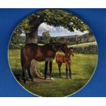 Spode Bradex 1988 The English Thoroughbred by Susi Whitcombe Horse 8 inch plate. Plate number 3938J.