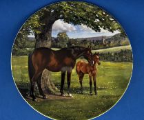 Spode Bradex 1988 The English Thoroughbred by Susi Whitcombe Horse 8 inch plate. Plate number 3938J.