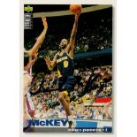 NBA Derrick McKey signed 4x3inch colour trading card. Good condition. All autographs come with a