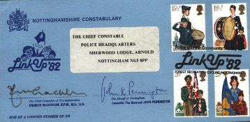 Charles McLachlan and John Pennington signed Link up 82 FDC. Good condition. All autographs come
