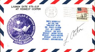 Astronaut Loren Acton signed commemorative cover. Good condition. All autographs come with a
