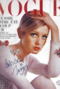 Dame Twiggy Lawson signed Vogue 12x8inch colour photo. Good condition. All autographs come with a