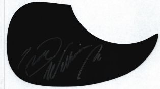 Hank Williams JNR signed Guitar scratch plate. Good condition. All autographs come with a