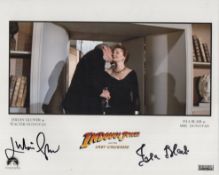 Indiana Jones and the Last Crusade colour 8x10 photo signed by both Isla Blair and Julian Glover