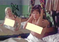 Linda Reagan signed 7x5inch risque colour photo. Good condition. All autographs come with a