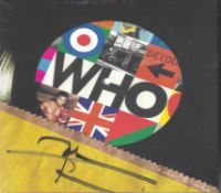 Pete Townsend signed CD sleeve Who by the Who includes disc. Good condition. All autographs come