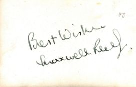 Maxwell Reed signed 6x4inch black and white photo. Signed on reverse. Good condition. All autographs