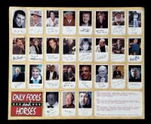 Printed - Only Fools and Horses signed colour photo montage collection. David Jason, Nicholas