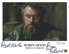 Brian Blessed signed 10x8inch Robin Hood Prince of Thieves colour movie still promo photo. Good