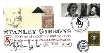 Bernard Pearson and Hugh Jefferies signed Stanley Gibbons FDC. Good condition. All autographs come