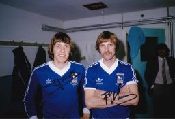 Autographed IPSWICH TOWN 12 x 8 photo : Col, depicting Ipswich Town's Dutch International players