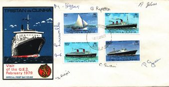 Hagan, Repetto, Gloss, Rogers, Swain, Green and 1 other signed Tristan da Cunha FDC.' Good