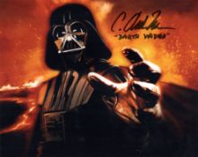 Star Wars Darth Vader colour 8x10 photo signed by actor C Andrew Nelson Good condition. All