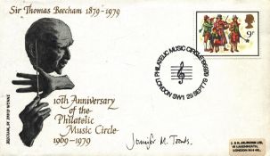 Jennifer Toombs signed Sir Thomas Beecham FDC. Good condition. All autographs come with a