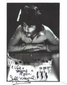War of the Worlds, classic concept musical composter Jeff Wayne signed B&W 8x10 photo. VERY rare!
