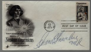 Astronaut Duane Graveline signed 500th Anniversary Birth of Nicolaus Copernicus FDC PM Washington.