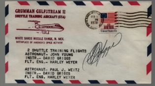 Astronaut David Griggs signed Gruman Gulfstream II Shuttle Training Aircraft (STA) commeorative