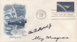 Astronaut Alan Shepard (autopen) and Musgrave signed commemorative cover. Good condition. All