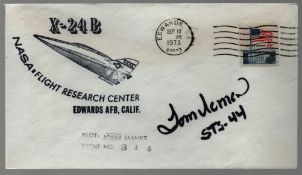 Astronaut Thomas Hennen signed X-24 B NASA Flight Research Center commemorative envelope PM