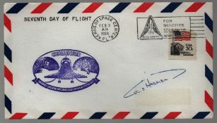 Astronaut Chris Hadfield signed Space Shuttle Challenger Seventh Day of Flight commemorative