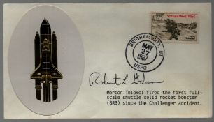 Astronaut Robert Gibson signed Space Shittle commemorative envelope PM Brigham City, UT USPO May