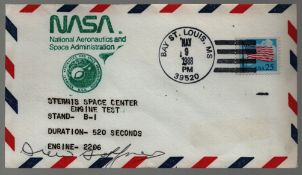 Astronaut Drew Gaffney signed NASA Stennis Space Center Engine Test commeorative envelope PM Bay ST.