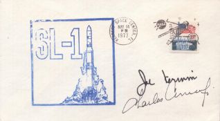Astronaut Joe Kerwin (autopen) and Charles Conrad signed commemorative cover. Good condition. All