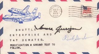 Astronaut Jerigan (autopen) and Dick Gordon signed commemorative cover. Good condition. All