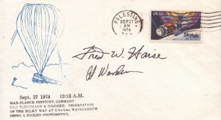 Astronaut Fred Haise (autopen) and Al Worden signed commemorative cover. Good condition. All