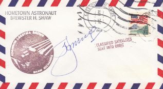 Cosmonaut Lenov signed commemorative cover. Good condition. All autographs come with a Certificate