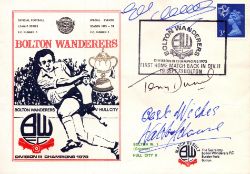 Autograph auction Football, Space, TV/Film, Military, Historic photos, covers and books.