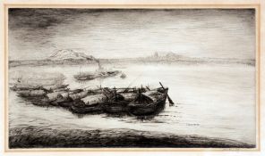 Mukul Dey. On the River Hooghly.