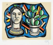 Fernand Léger. Composition (Tête et cactus).