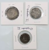 An Elizabeth I silver shilling, 30mm diameter & an