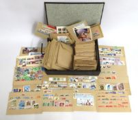 A collection of stamps off paper, some franked, so