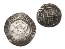 A James I half groat & one other James I silver co