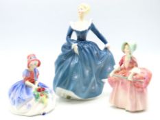 Three Royal Doulton porcelain figurines, HN2334 Fr