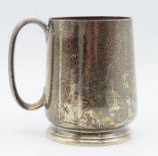 A 1944 Sheffield silver christening cup by Dawson