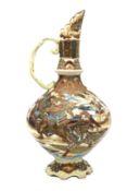 An antique Japanese Satsuma ewer, 400mm tall