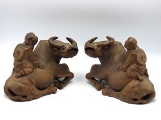A pair of late 19thC. early 20thC. Chinese carved