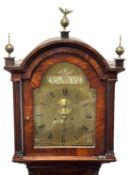 An 18thC. brass dial mahogany longcase clock by ma