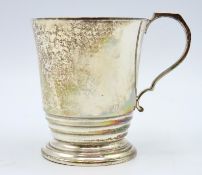 A 1945 Birmingham silver christening cup by J. B.
